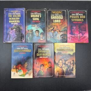Lot of 7 Star Trek Pocket Books Numbered Series #20-#29 Vintage Paperbacks